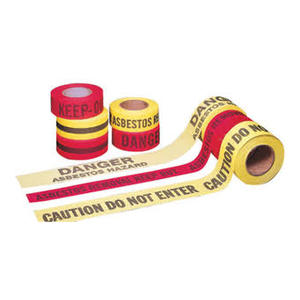 Mutual 2" X 45yd Red Cotton Danger Tape