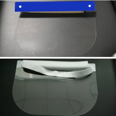 PVC Faceshield with Elastic Foam Headband