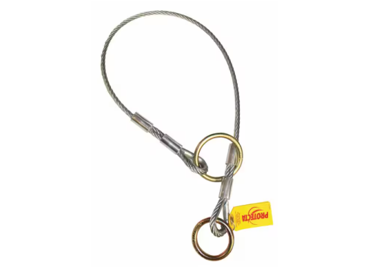 3M™ Protecta® Pass-Thru Cable Tie-Off Adapter Anchor 2100193, Galvanized Steel, 6 ft