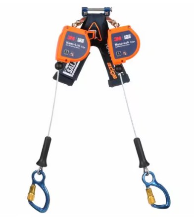 3M DBI-SALA Nano-Lok Edge Class 2 Dual SRL Galvanized Cable 8 ft