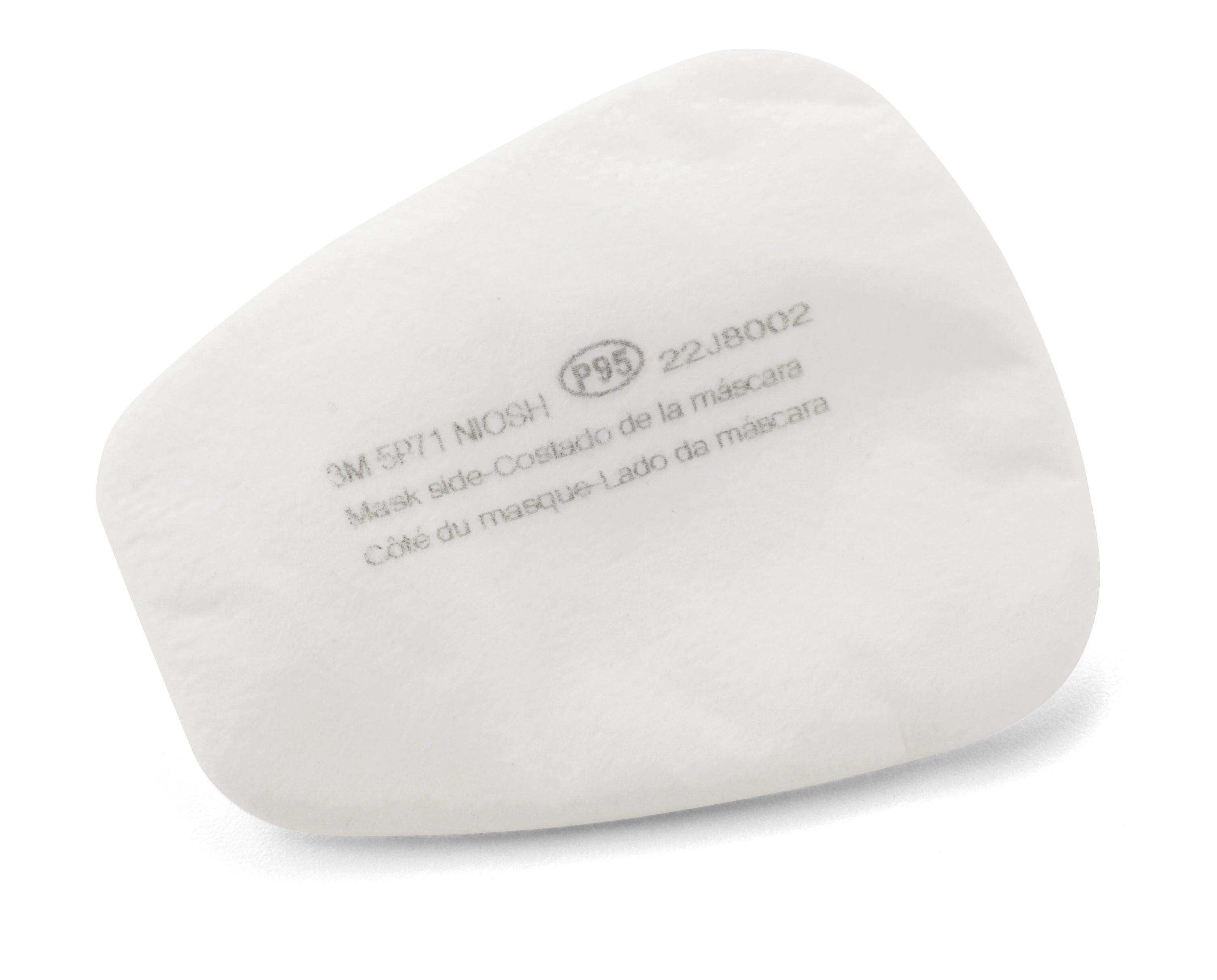 3M™ 5P71 Particulate Filter, For Use With 3M™ 5000/6000 Series Respirators, 603 Filter Adapter and 501 Filter Retainer, P95 Filter Class, Bayonet Connection