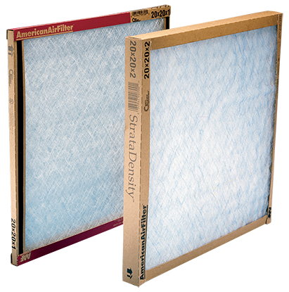 AAF® StrataDensity® 198-500-052 Disposable Panel Air Filter, 20 in H x 16 in W x 2 in D, 4 MERV, 150 deg F