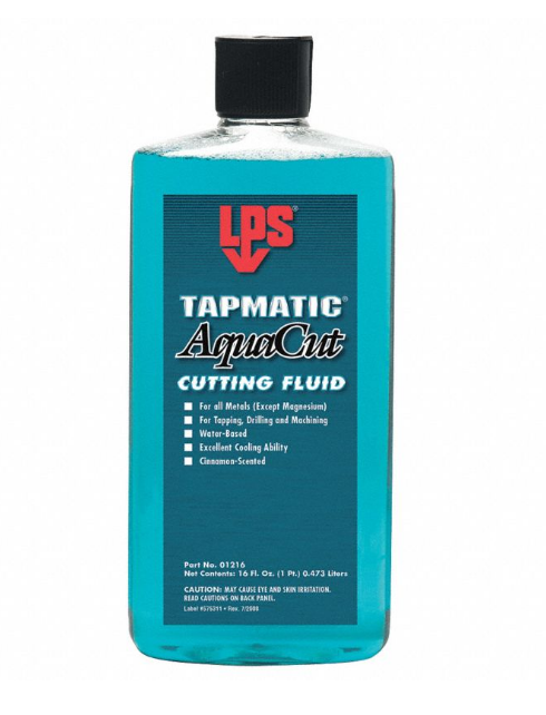 LPS® Tapmatic® 01216 Cutting Oil, 16 oz Bottle, Cinnamon, Liquid, Turquoise