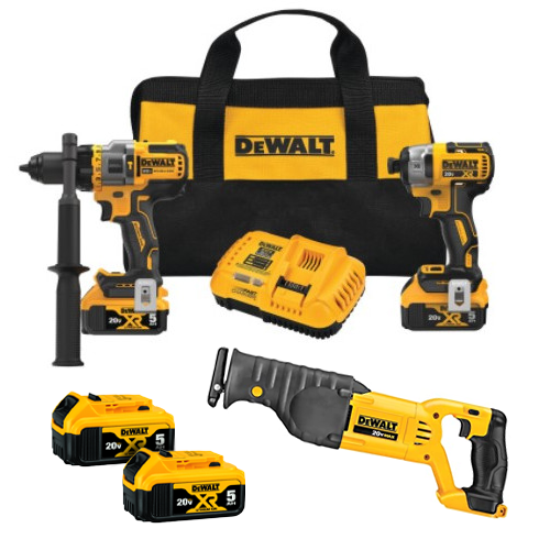 DeWALT® DCK2100P2 20V MAX* Brushless Cordless 2-Tool Kit Incl Hammer Drill/Driver with Flexvolt Advantage™
