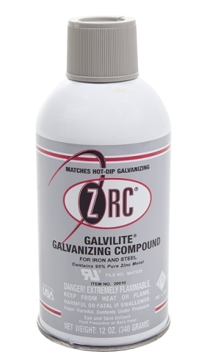 ZRC® Galvilite® 20010 Cold Galvanizing Compound, 12 oz, Silvery Gray, Shiny