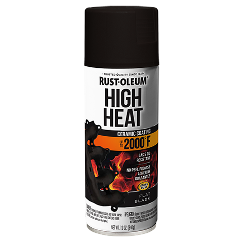 Rust-Oleum® HIGH HEAT 248903 Flat Black Spray Paint 12oz