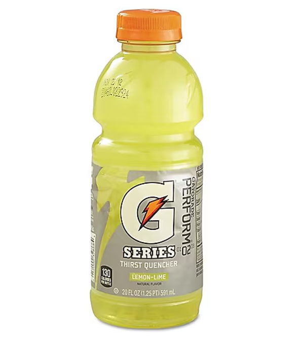 Gatorade® 32868 Thirst Quencher Ready-To-Drink Sports Drink, 20 oz Bottle, Liquid, Lemon Lime
