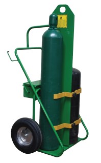 552-16FW 24" SAFTCART 2 BOTTLE WELDING CART, LIFTING EYE, CLAMP, FIRE WALL