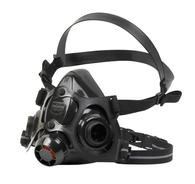 Honeywell Air Purifying Respirator 7700-30L North 7700 Half Mask Silicone With Dual Cartridge Connectors For N Series, Size Large