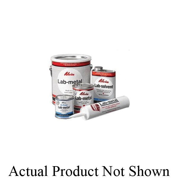 Alvin Products Lab-metal® 10102 Metal Repair and Patching Compound, 24 oz Can, Paste Form, Gray, 1.73