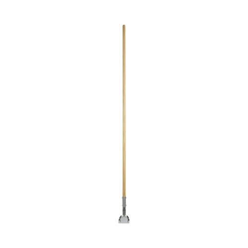 UNISAN® BWK1490 Dust Mop Handle, 60 in L, Wood, Clamp Connection, Natural
