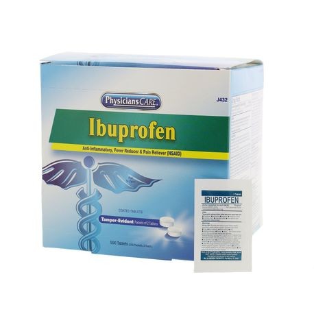PhysiciansCare® J432 Ibuprofen Tablet, 500 Count, Formula: Ibuprofen