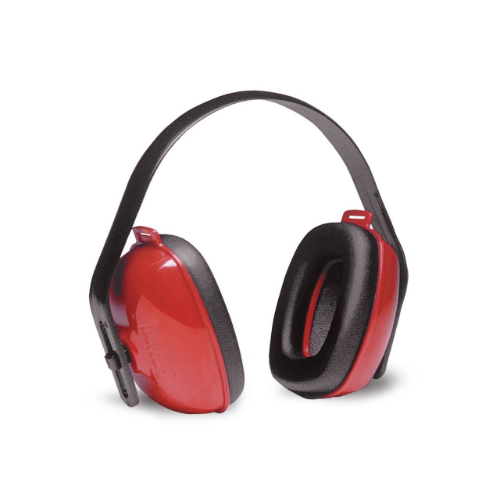 Howard Leight by Honeywell QM24+ Earmuffs, 25 dB Noise Reduction, Red, Multi-Position Band Position, ANSI S3.19-1974