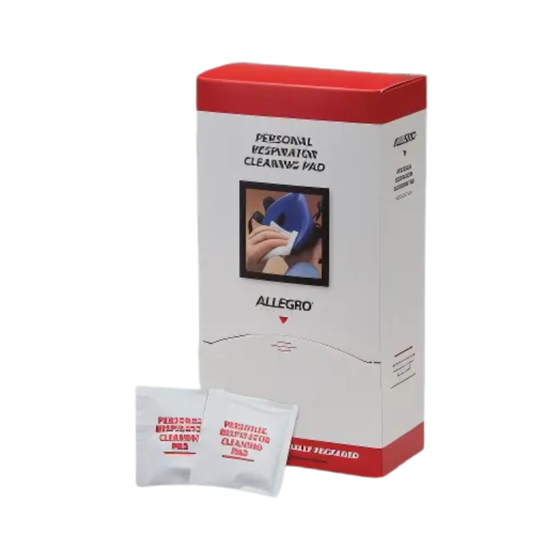 Allegro® 1001 Respirator Cleaning Pad, Isopropanol Alcohol Solution, 100 Pieces, Box Packing
