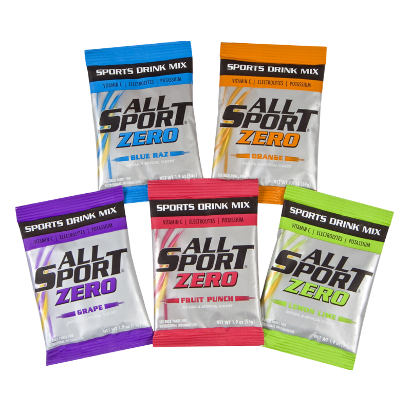 All Sport® ZERO 10121803 Electrolyte Powder Mix, Variety Pack 2.5 Gallons; 30/CS