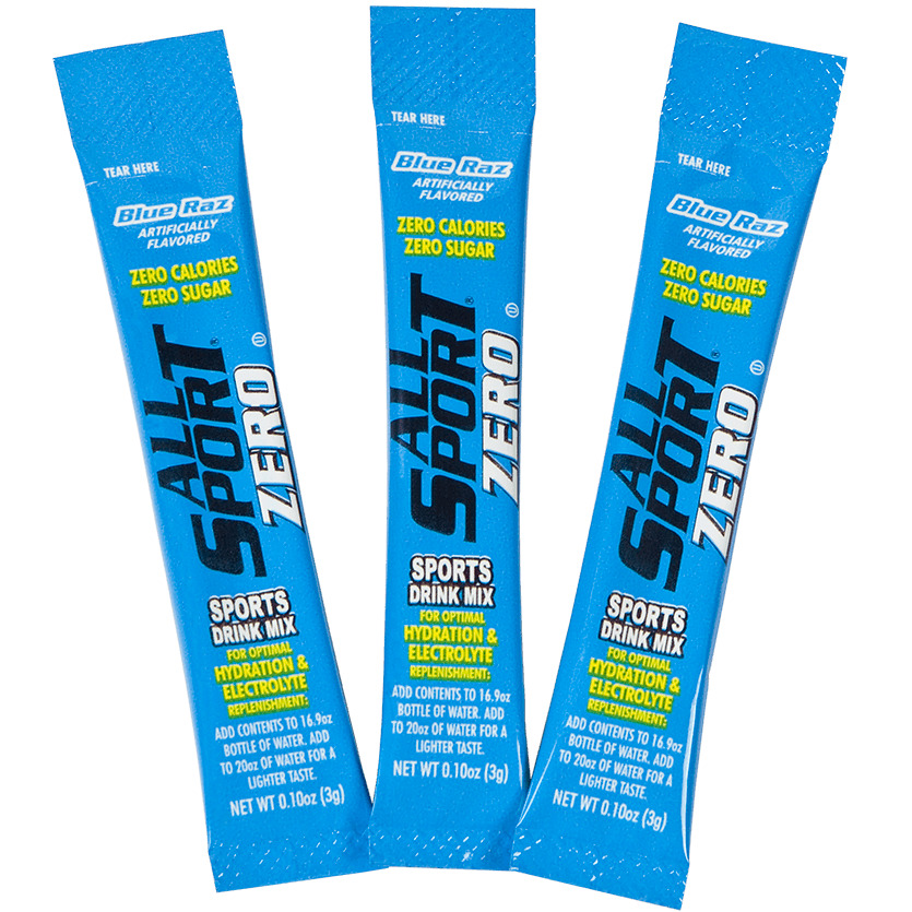 All Sport Zero 10122559 Blue Raz Drink Mix/50 Ct Box