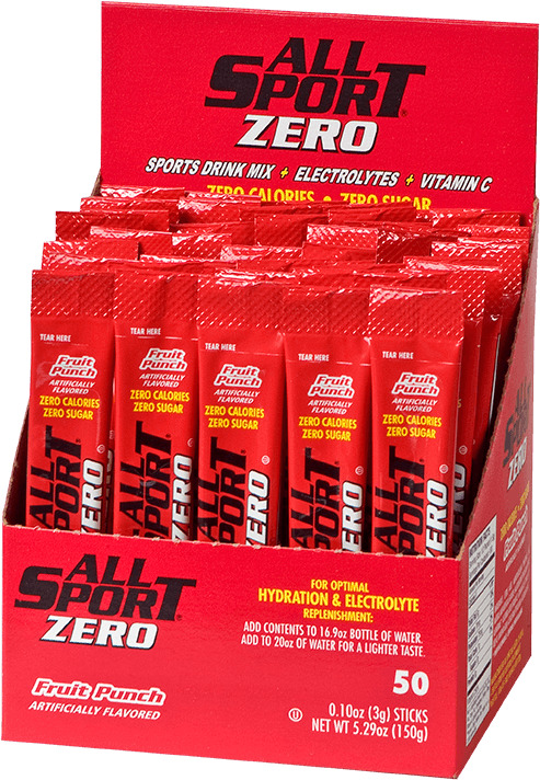 All Sport Zero 10122560 Fruit Punch Drink Mix/ 50 Ct Box