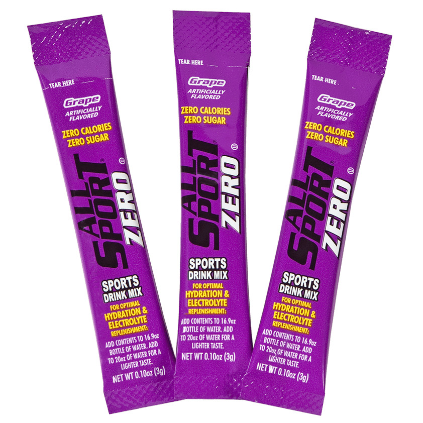 All Sport Zero 10122561 Grape Drink Mix/50 Ct Box