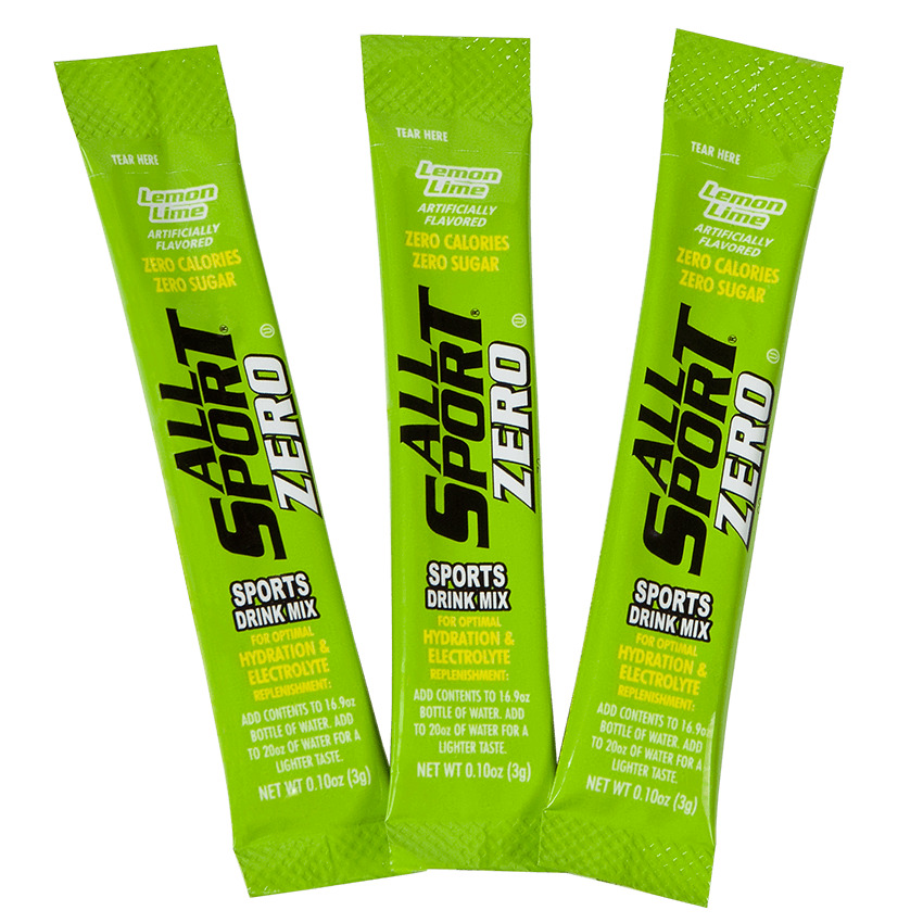 All Sport Zero 10122563 Lemon Lime Drink Mix/50 Ct Box
