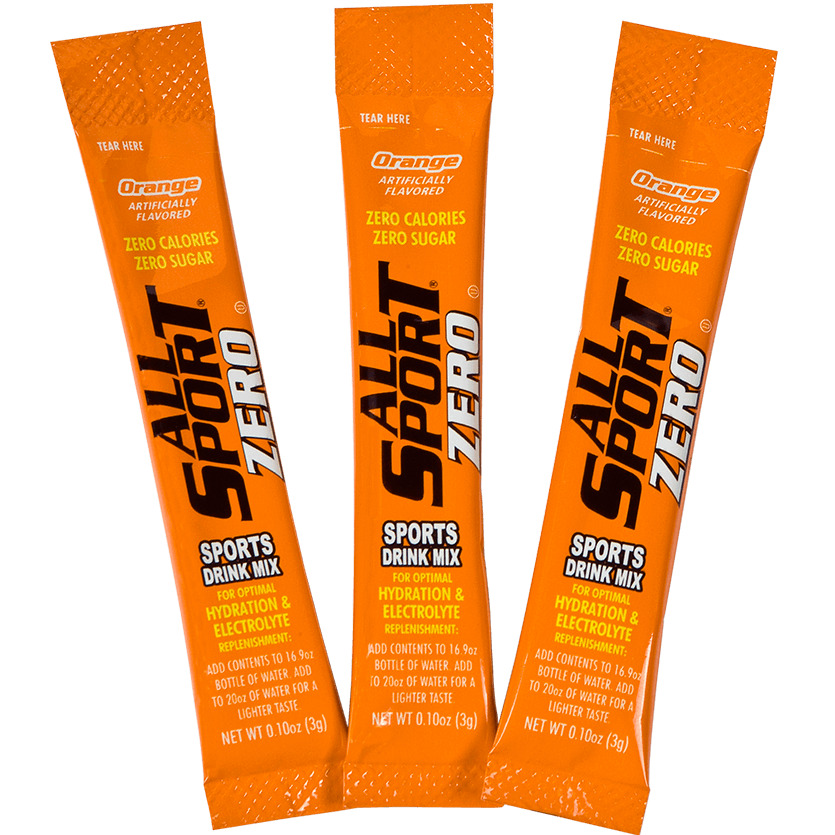 All Sport Zero 10122565 Orange Drink Mix/50 Ct Box