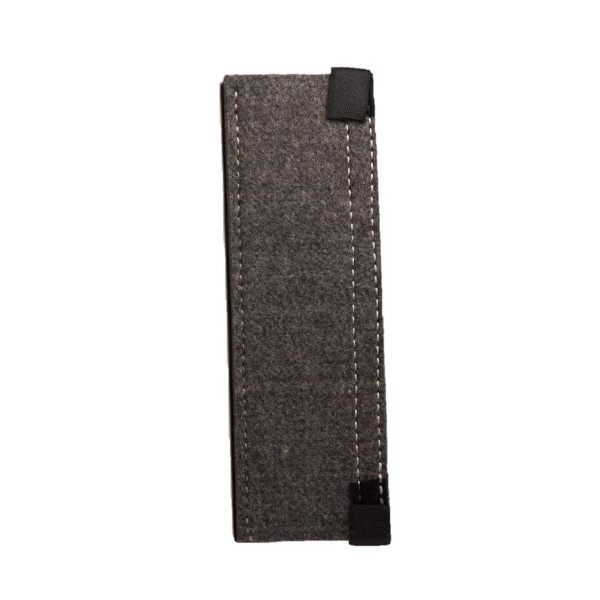 All Material Handling WP4X12 Wear Pad, 4 in x 12 in x 5/16 in, High Density Felt, Gray