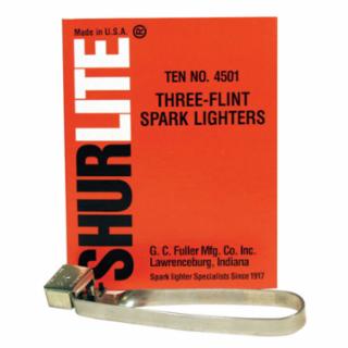 322-4501 Spark Lighter, Three-Flint Lighter with Attached Flints