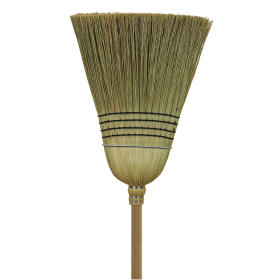 Warehouse Corn Broom, 17" Head, 12" Sweeping Surface, 70% Yucca, 30% Natural Broomcorn, 42" handle