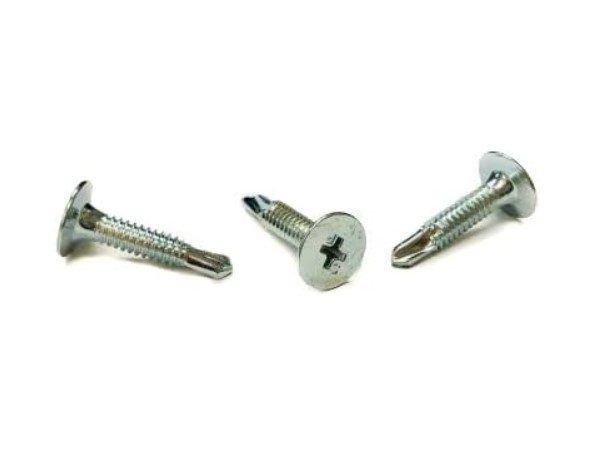 636008 Select Self-Drilling Screw, #8 x 3/4 in, Zinc Plated Steel Wafer Head Phillips Drive