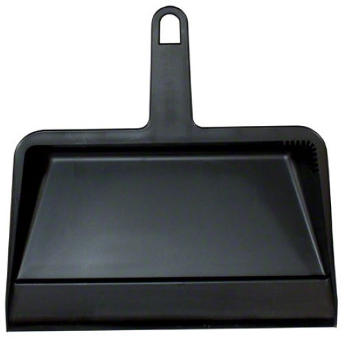 Impact® Value-Plus Dust Pan Black Plastic Dust Pan, 4" H x 11" D x 12" W