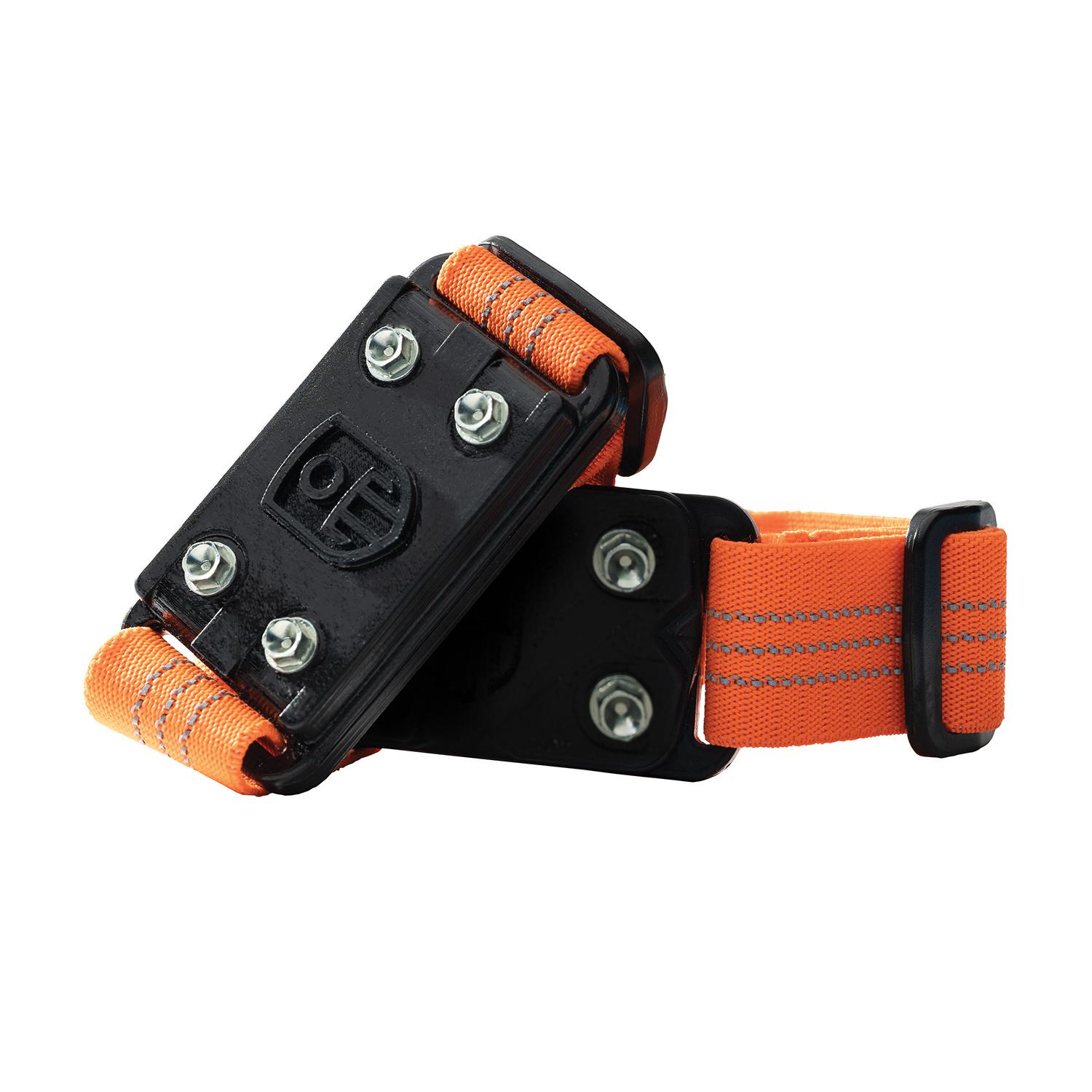 Impacto® MIDCLEAT-100-00 MIDCLEAT Adjustable Ice Traction, Universal, Plastic/Elastic/Steel, Black/Orange, For Use With Boots