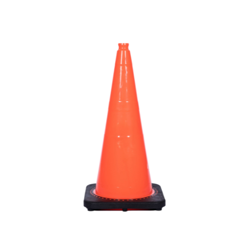 JBC™ RS90045CT Revolution Recessed Traffic Cone, 36 in H, Orange Cone, Specifications Met: MUTCD Standard