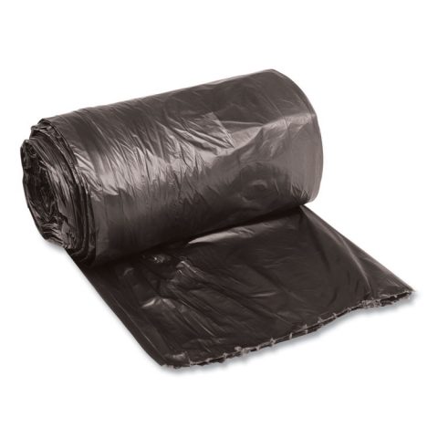 Boardwalk® BWK2432L Low-Density Waste Can Liners, 16 gal, 0.35 mil, 24″ x 32″, Black, Perforated Roll, 50 Bags/Roll, 10 Rolls/Carton