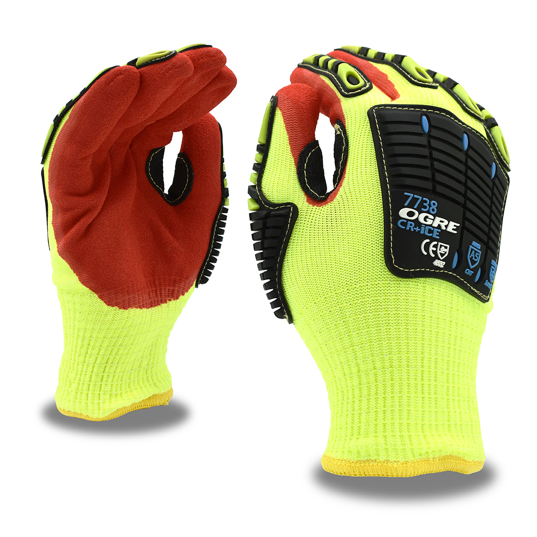 CORDOVA SAFETY PRODUCTS 7738XXL XXL Impact, OGRE® CR+Ice, Thermal, Acrylic Lined A5 Cut Level Gloves