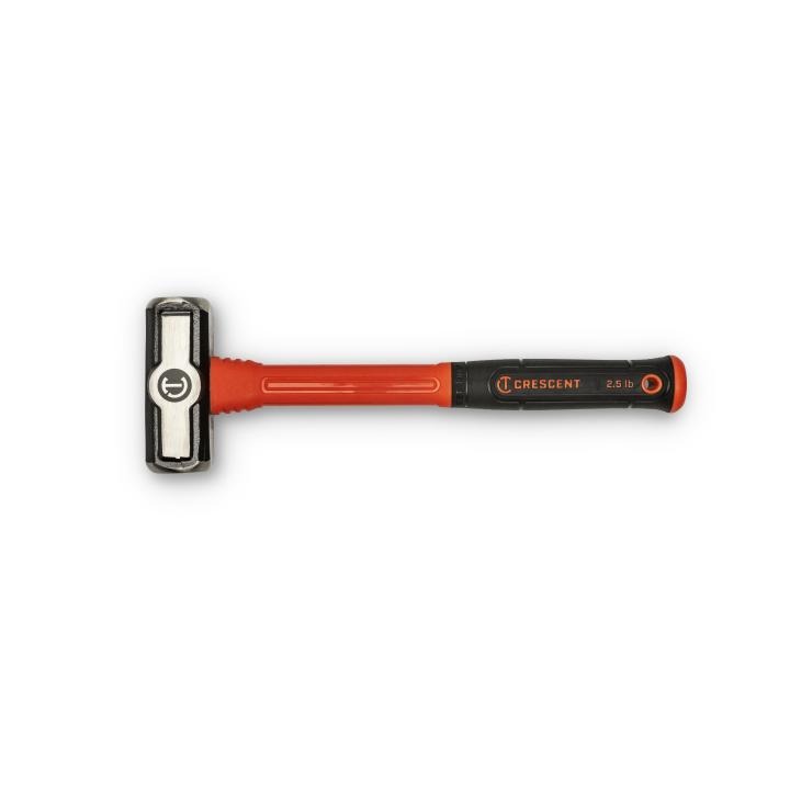 Crescent® CHFENG64 Heavy Duty Engineer Hammer, 14 in OAL, 64 oz Alloy Steel Head, Fiberglass Handle