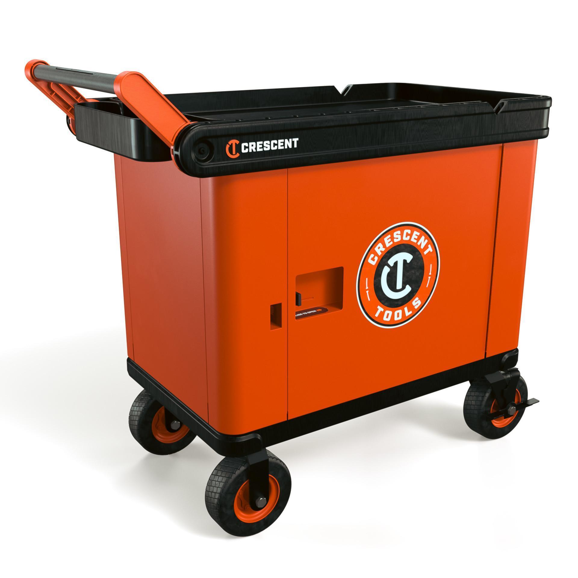 Crescent® IUC2S8CBM-1DLR  RAILWORKS Utility Cart 8 Inch Casters with Storage