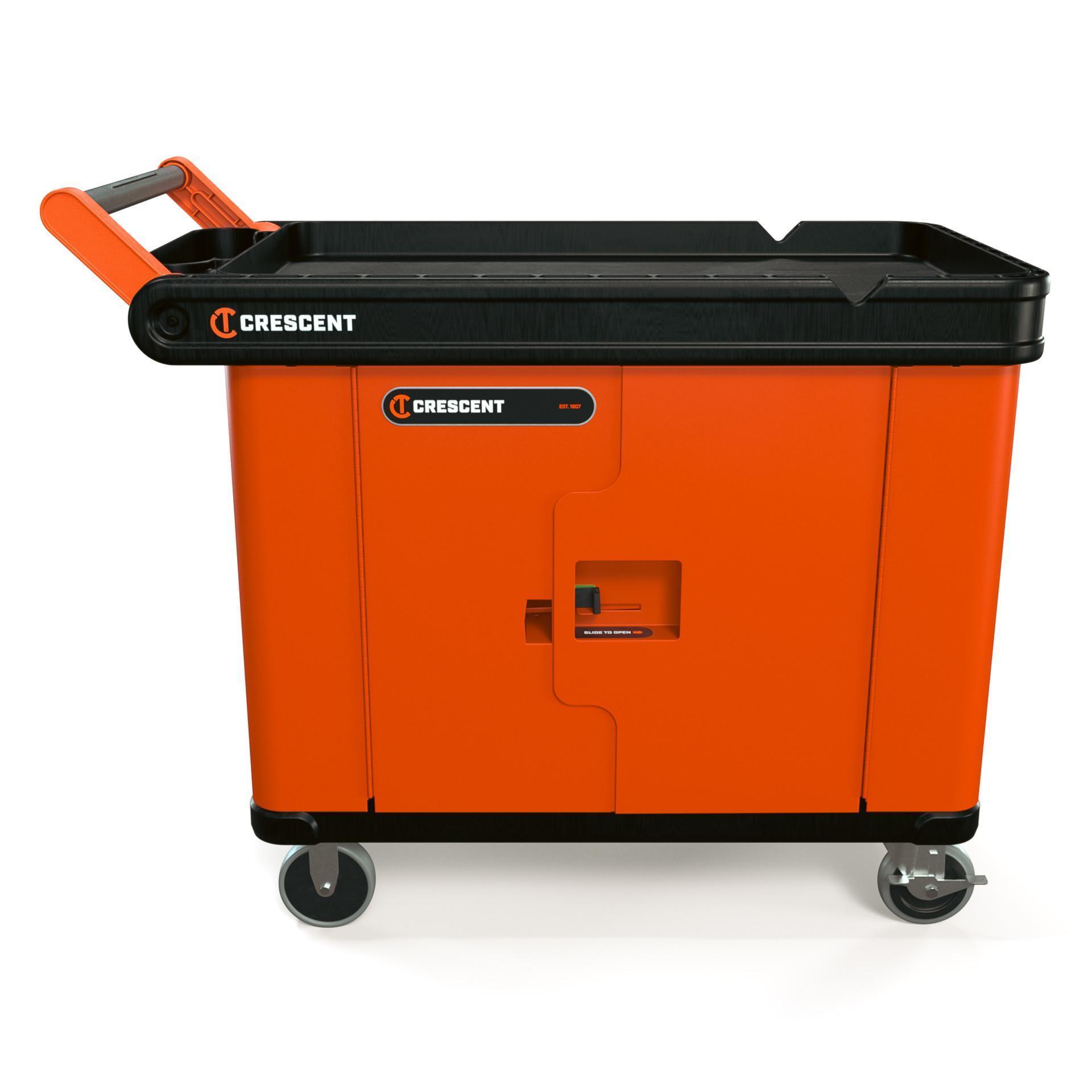 Crescent® IUC2SCBM-2DLR  RAILWORKS Utility Cart with Double Door Storage