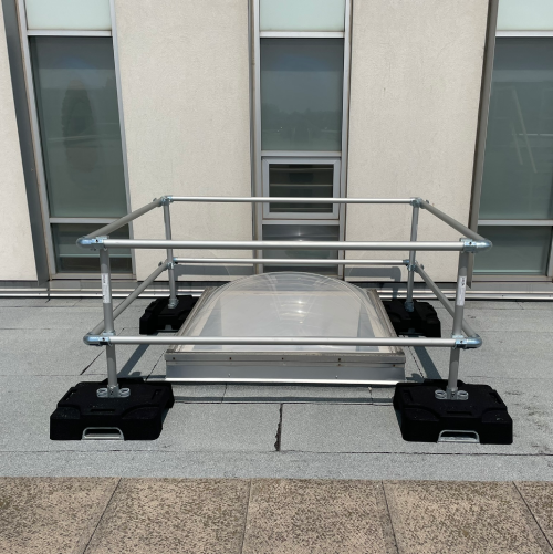 Delta Prevention Guardrail Kit for Skylight, On Counterweight, up to 34" x 55", Aluminum