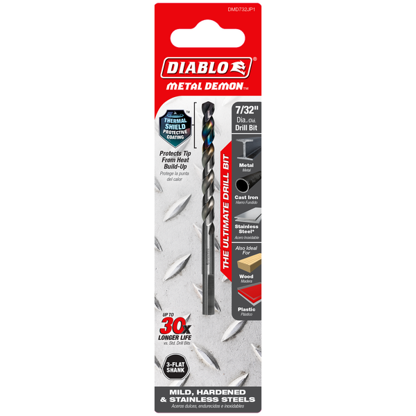 Diablo® DEMON High Speed Steel Drill Bit 7/32 in