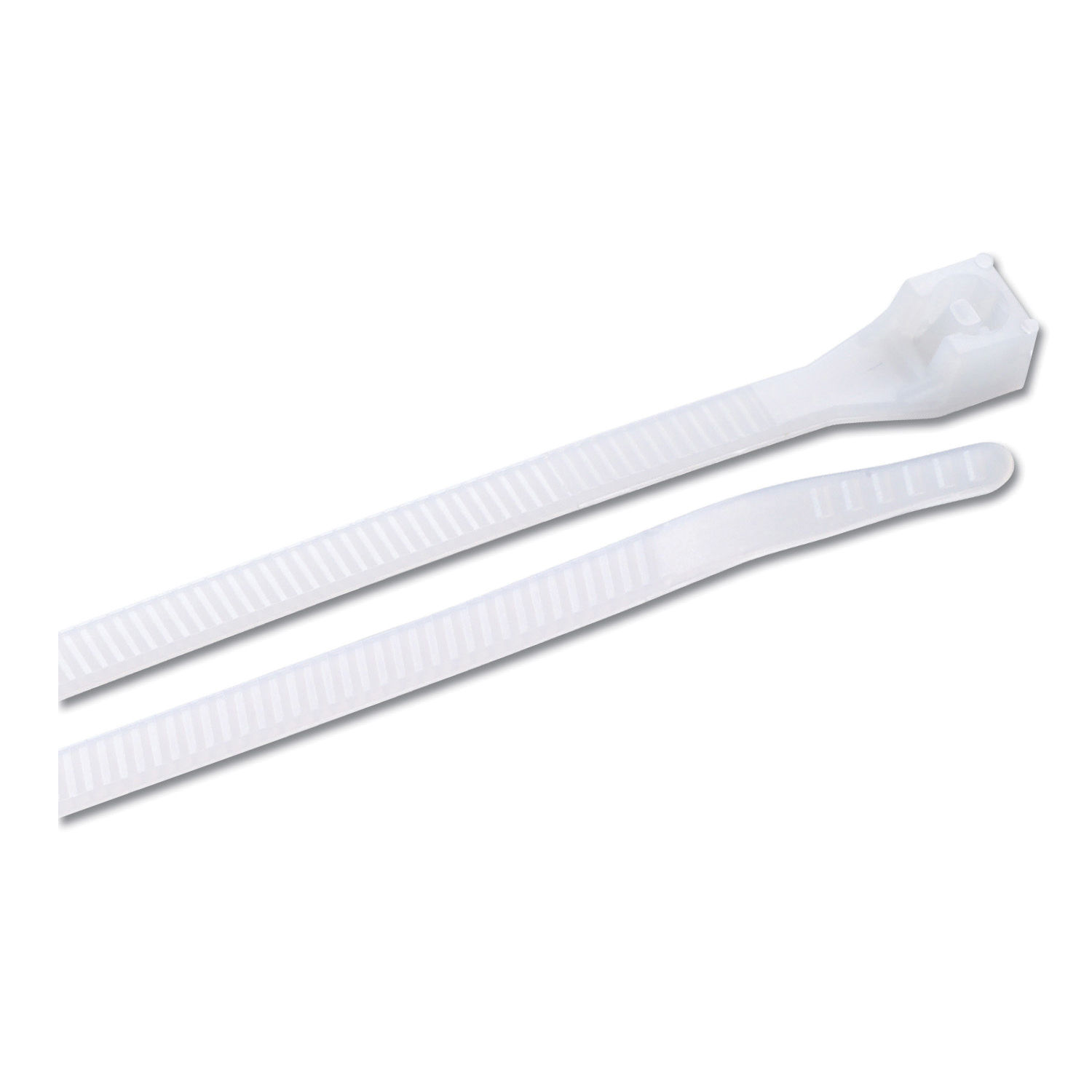 Gardner Bender 46-310 Bent Tip Cable Tie, 11 in L x 0.17 in W x 0.055 in THK, Nylon, Natural