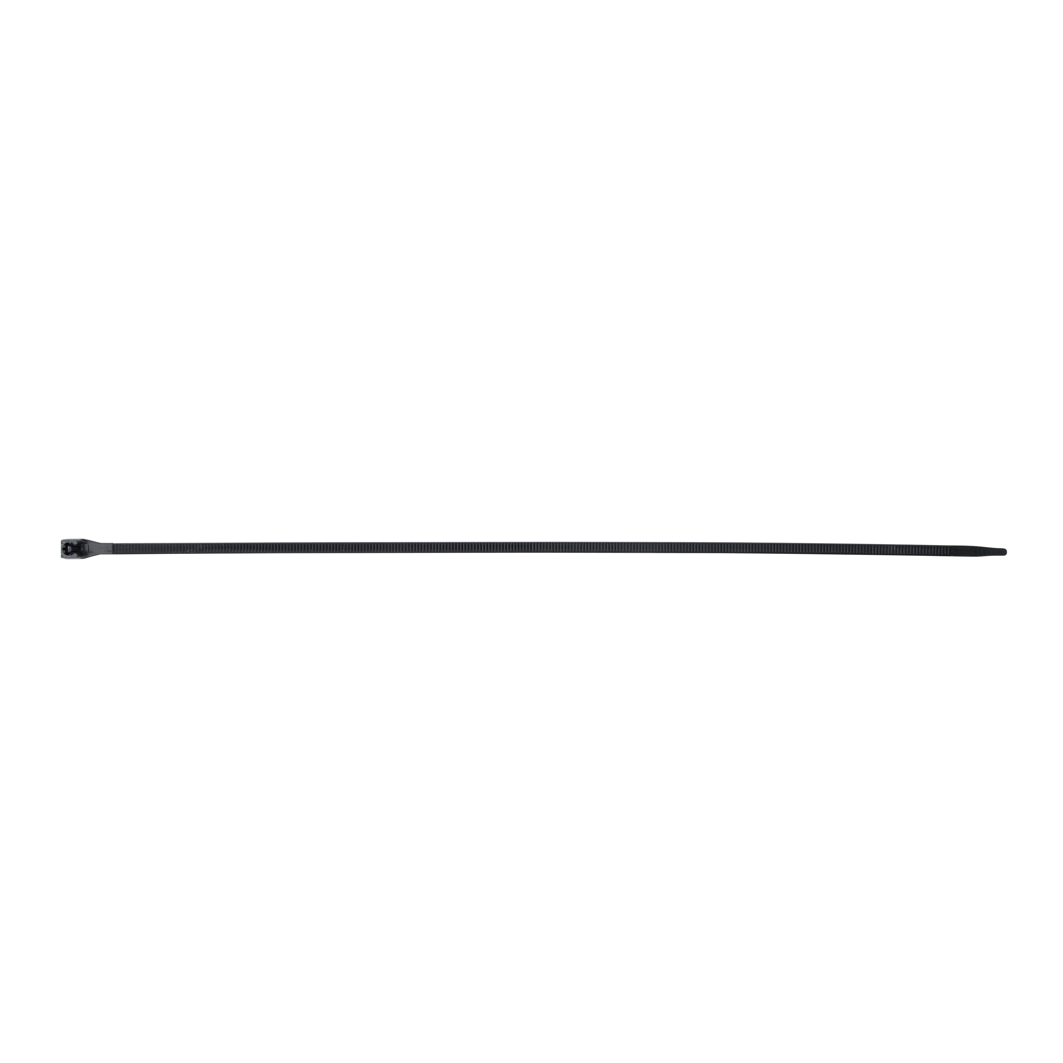 Gardner Bender 46-315UVB Bent Tip UV-Resistant Cable Tie, 14 in L x 0.17 in W x 0.055 in THK, Nylon, UV Black
