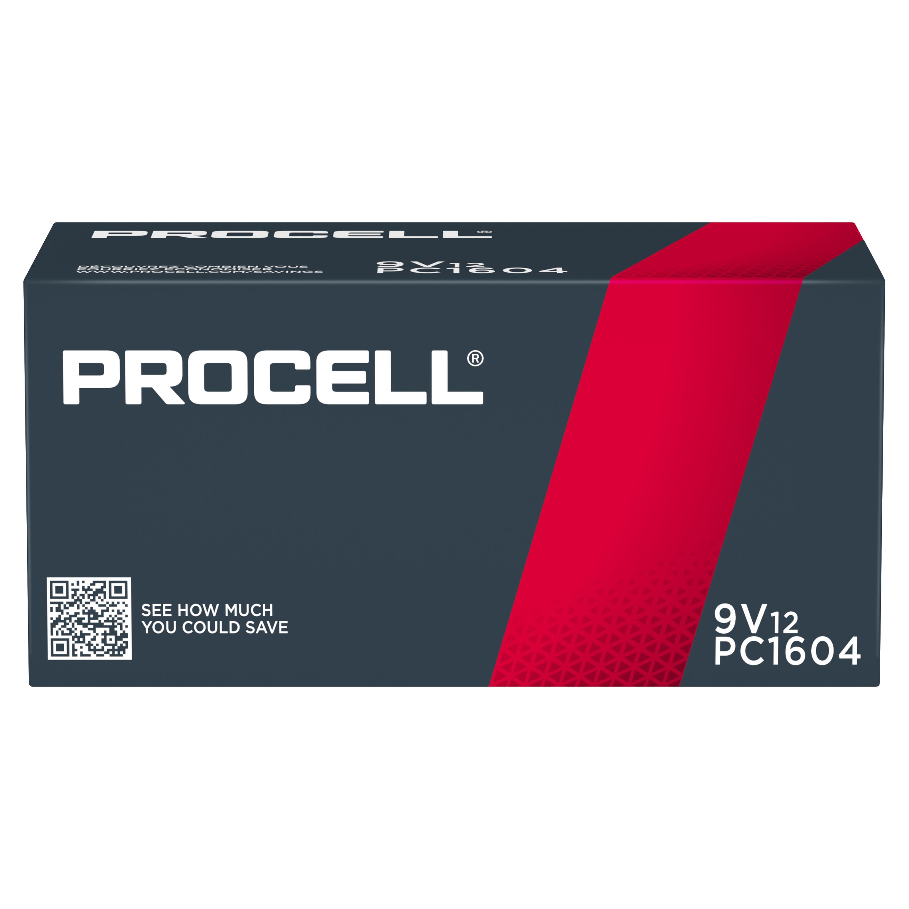 Duracell® Procell PC1604BKD Alkaline 9V Battery 12/Box