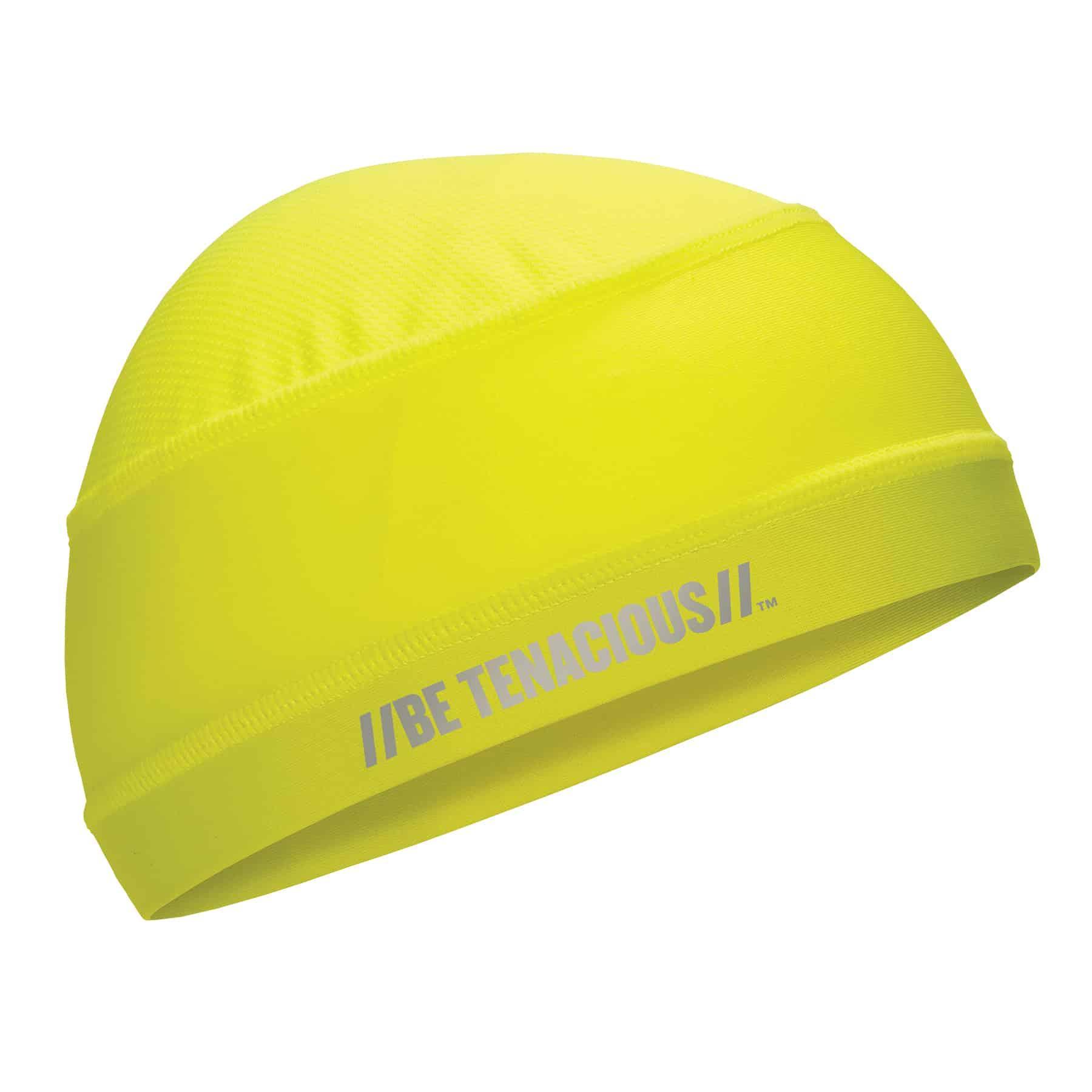 Chill-Its® 12687 6632 Cooling Skull Cap, Universal, Lime, Nylon/Polyester