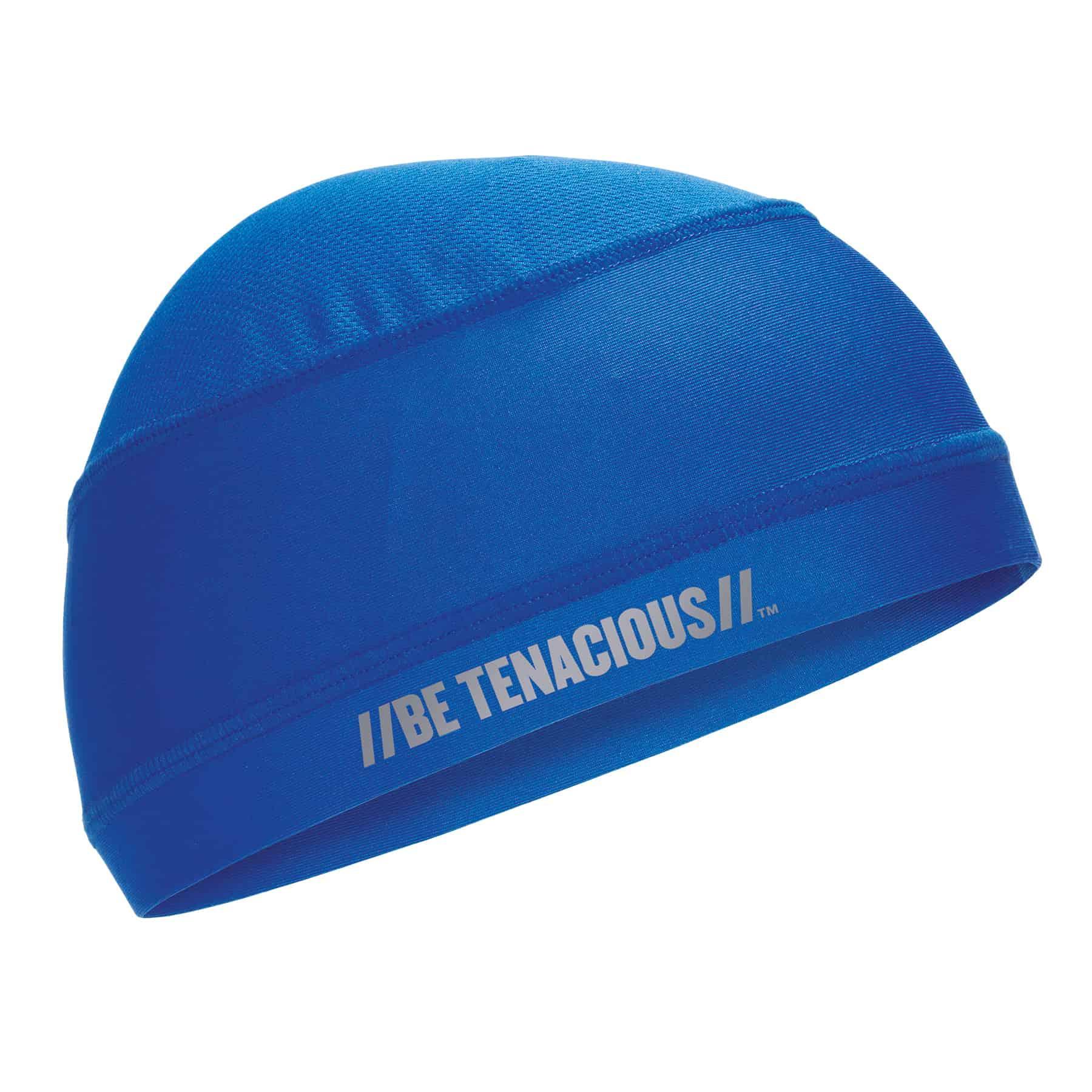Chill-Its® 12689 6632 Cooling Skull Cap, Universal, Blue, Nylon/Polyester