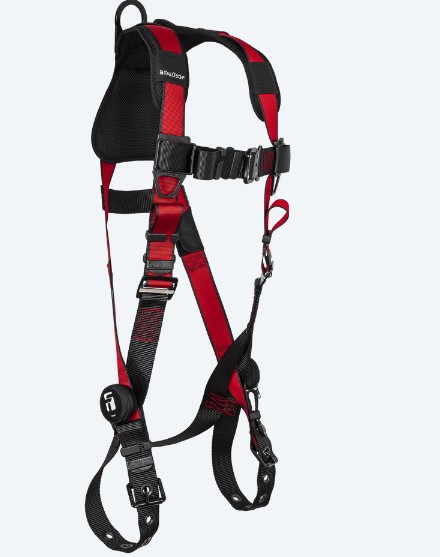 FallTech 7008C Tradesman® Pro 1D Standard Non-belted Full Body Harness, Tongue Buckle Leg Adjustments