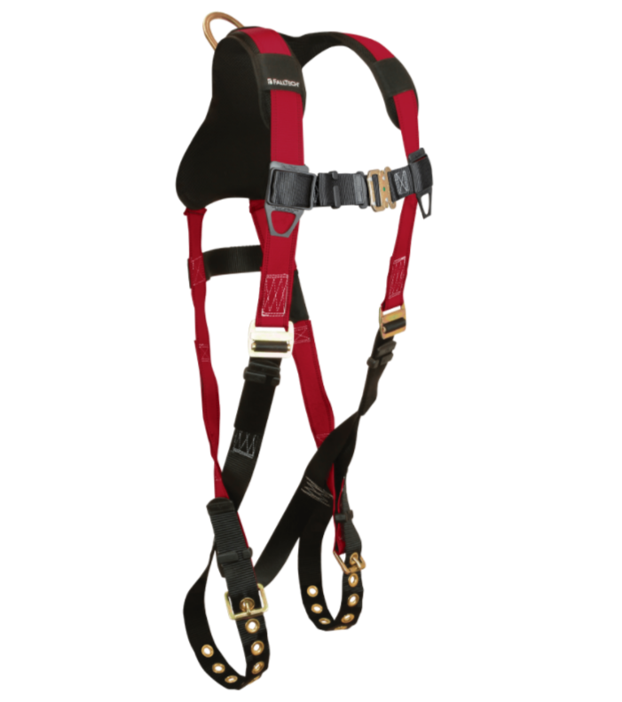 7008BLXL FallTech Tradesman® Plus 1D Standard Non-belted Full Body Harness, Tongue Buckle Leg Adjustment L/XL