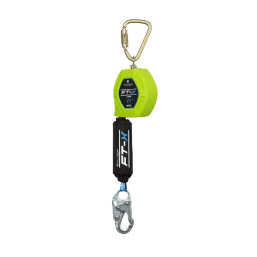 FallTech® 84711SC2 11' FT-X™ Web Class 1 SRL-P with Steel Snap Hook and Steel Dorsal Connecting Carabiner
