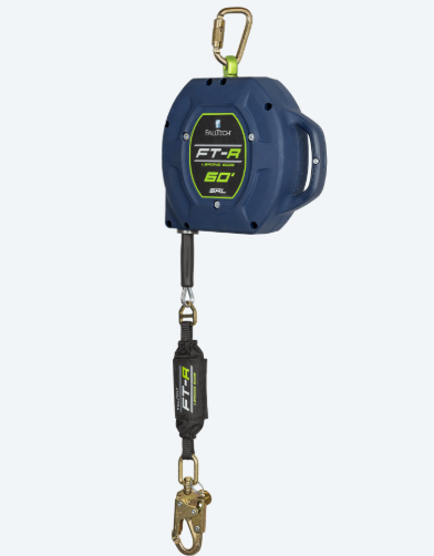 FallTech® 721560LE FT-R™ Class 2 Leading Edge Self-Retracting Lifeline — 60′ Galvanized Steel Cable