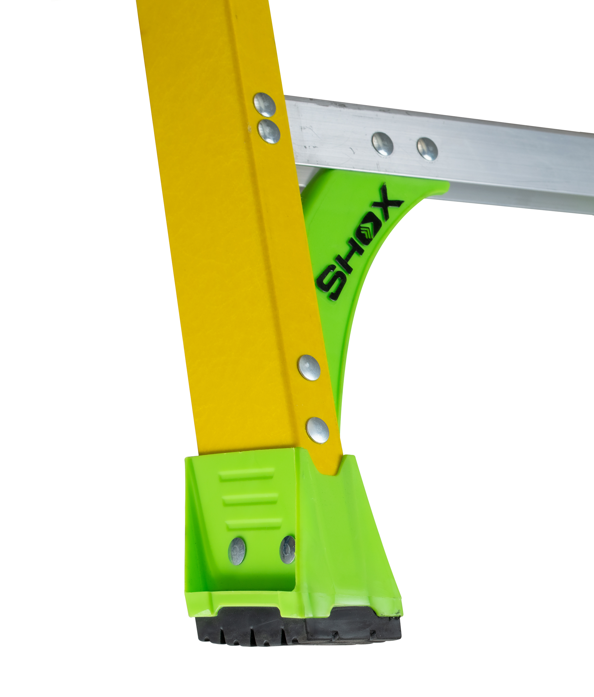 Louisville® FCP1408HD Cross Pinnacle Pro Platform and Leaning Step Ladder, 8 ft H Ladder, 375 lb Load, Fiberglass, ANSI Code: A14.5 Type IAA, 14-1/2 in W Platform