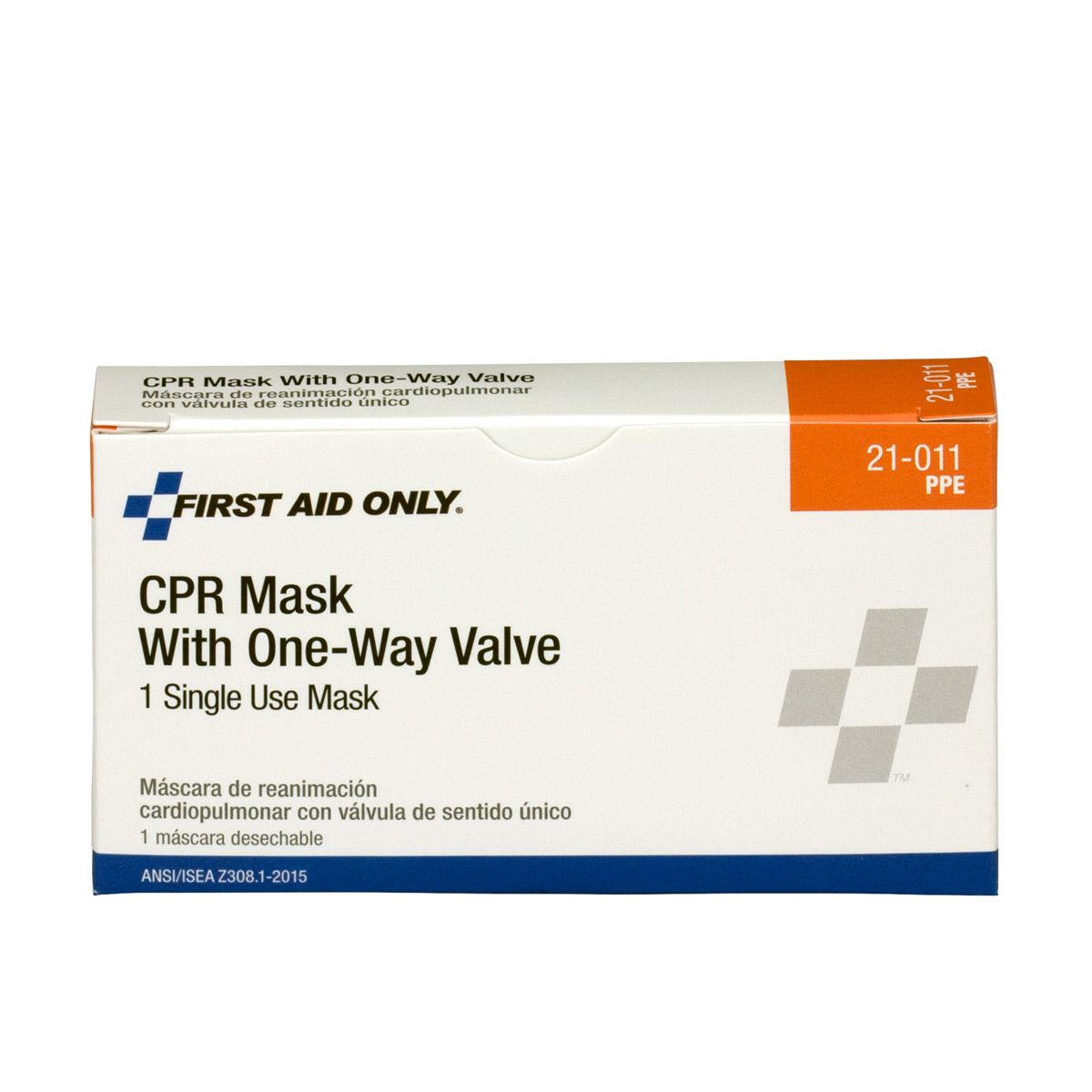 First Aid Only® 21-011-002 CPR Mask With One Way Valve , 1 Single Use Mask