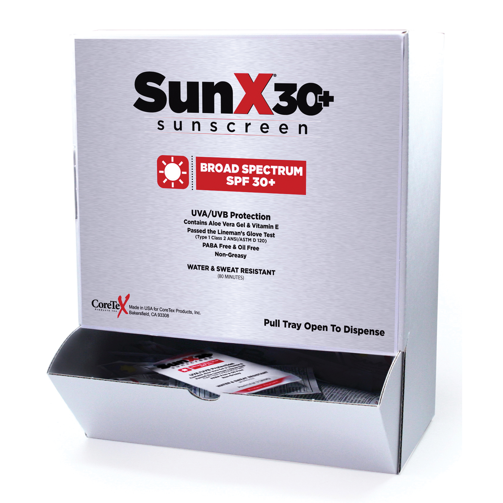 First Aid Only® SunX®30+ 18-325 Sunscreen Lotion, 1/4 oz, Packet